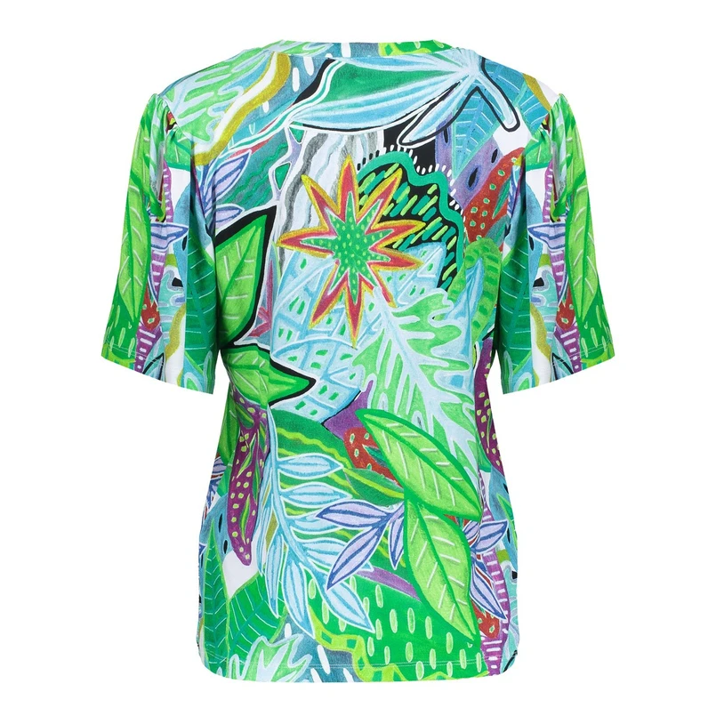 Geisha Dames Top 52445-60 Jazz Aqua