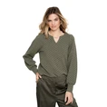 Geisha Dames Top 52530-20 Groen dessin