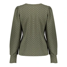 Geisha Dames Top 52530-20 Groen dessin