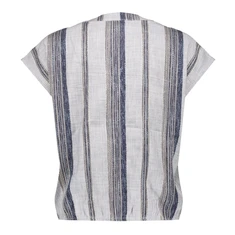 Geisha Dames Top 53203-20 Blauw dessin