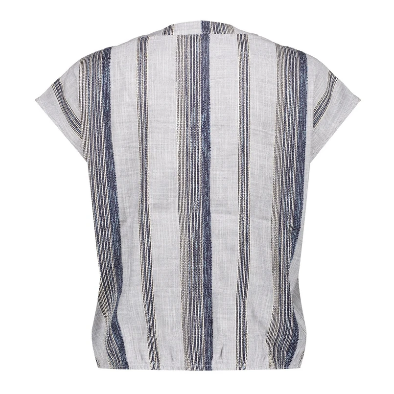 Geisha Dames Top 53203-20 Blauw dessin
