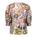 Geisha Dames Top 53250-20 Groen dessin