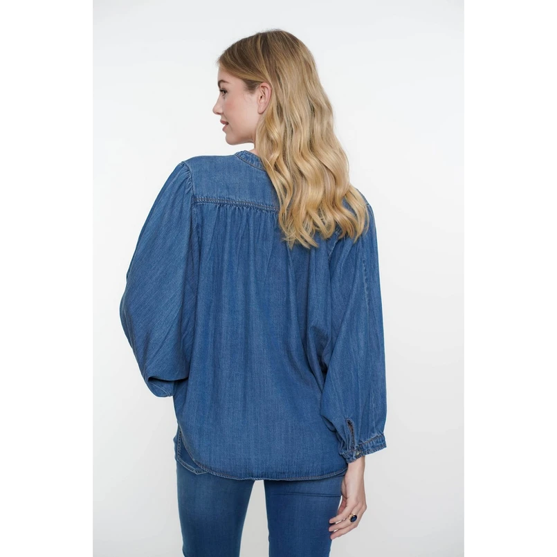 Geisha Mid blue denim