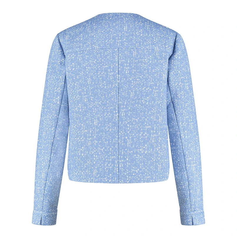 Gerry Weber Dames Blazer 530005-31223 Blauw dessin