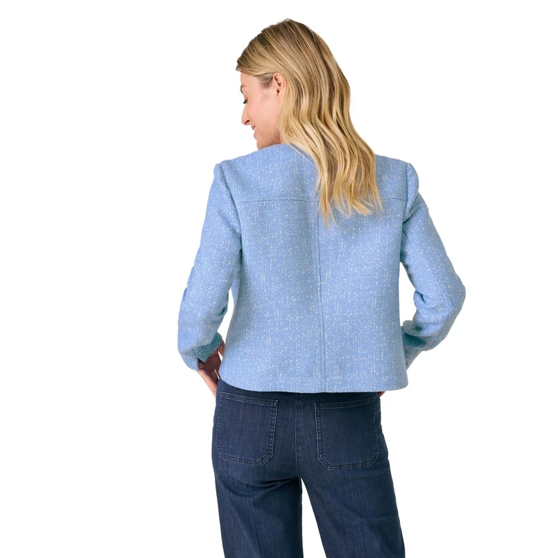 Gerry Weber Dames Blazer 530005-31223 Blauw dessin