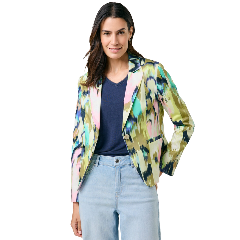 Gerry Weber Dames Blazer 530027-31515 Paars dessin