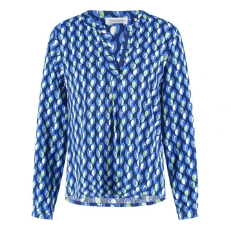 Gerry Weber Dames Blouse 560017-31408 Groen dessin