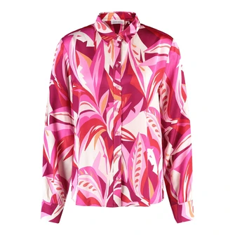 Gerry Weber Dames Blouse 560020-31452 Rood dessin