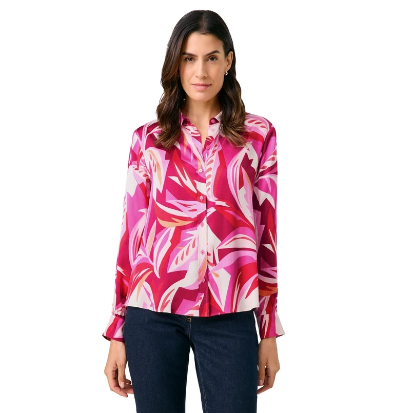 Gerry Weber Dames Blouse 560020-31452 Rood dessin