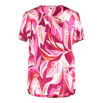 Gerry Weber Dames Blouse 560021-31452 Rood dessin