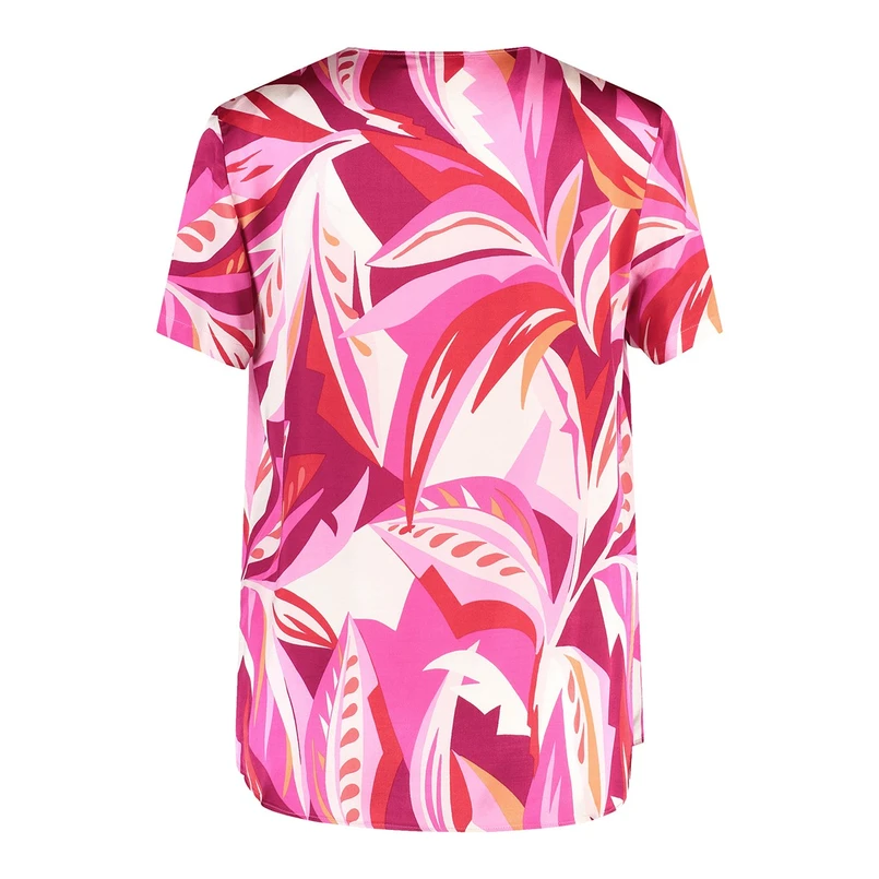 Gerry Weber Dames Blouse 560021-31452 Rood dessin