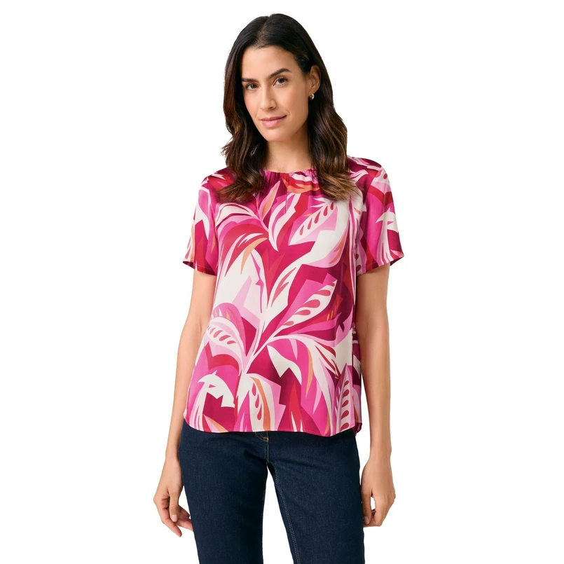 Gerry Weber Dames Blouse 560021-31452 Rood dessin