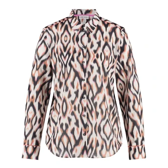 Gerry Weber Dames Blouse 560024-31456 Zwart dessin