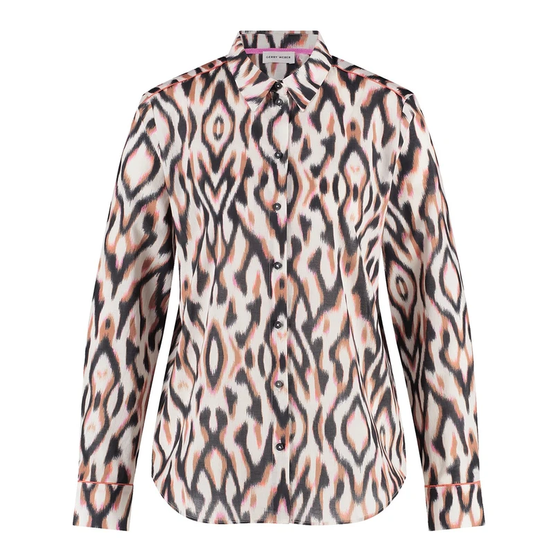 Gerry Weber Dames Blouse 560024-31456 Zwart dessin