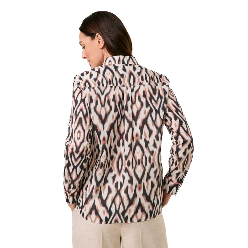 Gerry Weber Dames Blouse 560024-31456 Zwart dessin