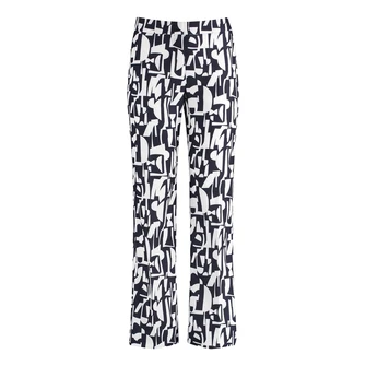 Gerry Weber Dames Broek 520202-66342 Blauw dessin