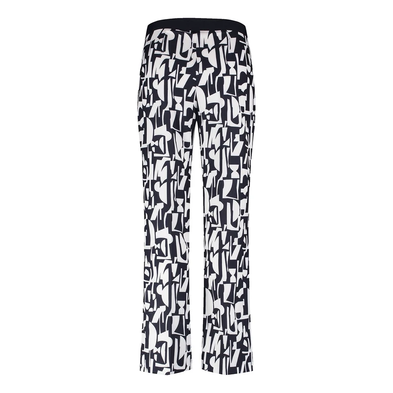 Gerry Weber Dames Broek 520202-66342 Blauw dessin