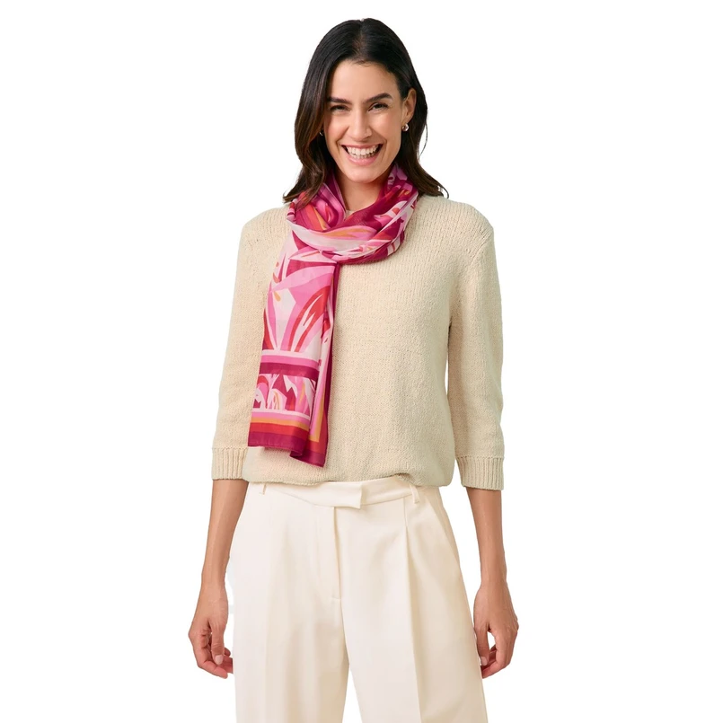 Gerry Weber Dames Sjaal 501006-72006 Paars dessin