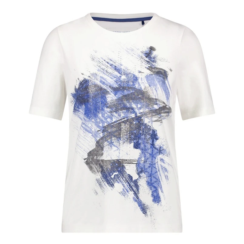 Gerry Weber Dames Top 570208-35010 Grijs dessin