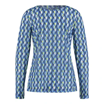 Gerry Weber Dames Top 570215-35011 Groen dessin