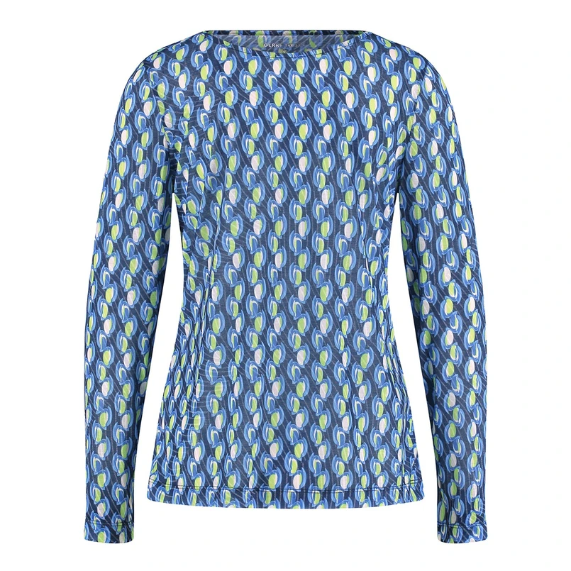 Gerry Weber Dames Top 570215-35011 Groen dessin