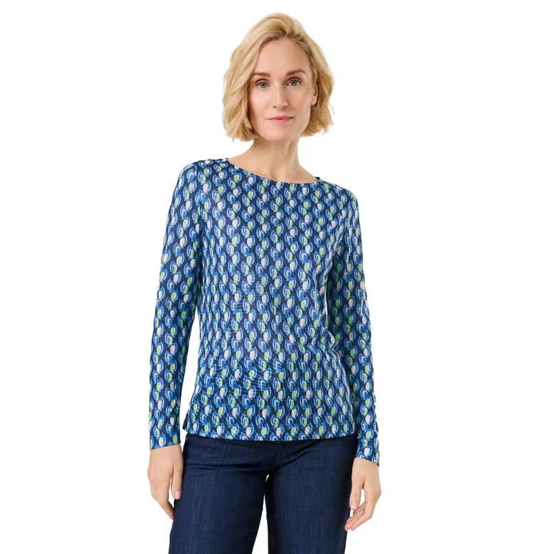 Gerry Weber Dames Top 570215-35011 Groen dessin