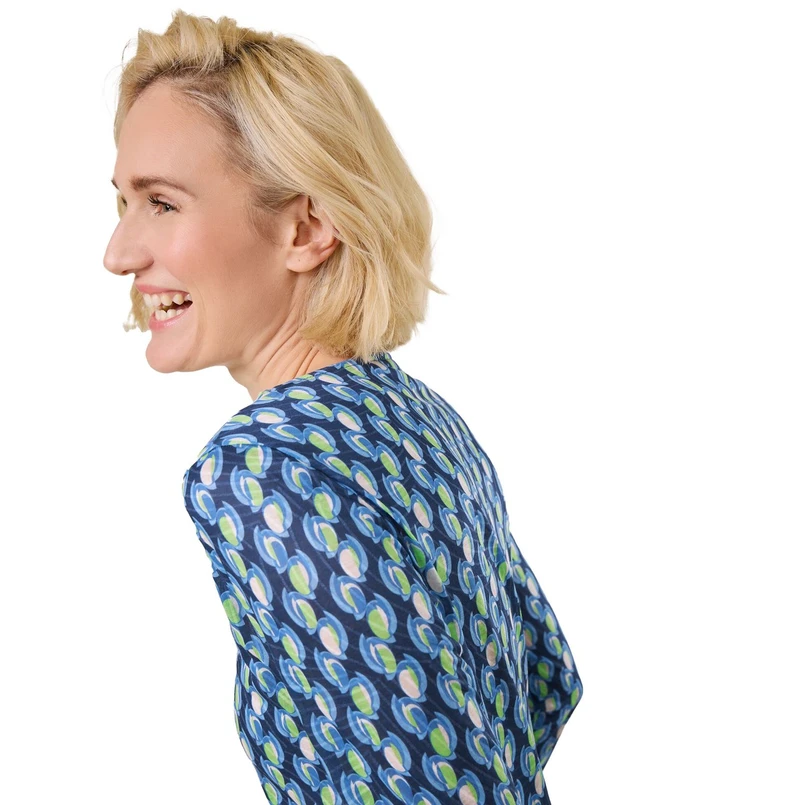 Gerry Weber Dames Top 570215-35011 Groen dessin