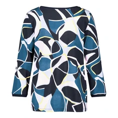 Gerry Weber Dames Top 570219-35012 Paars dessin