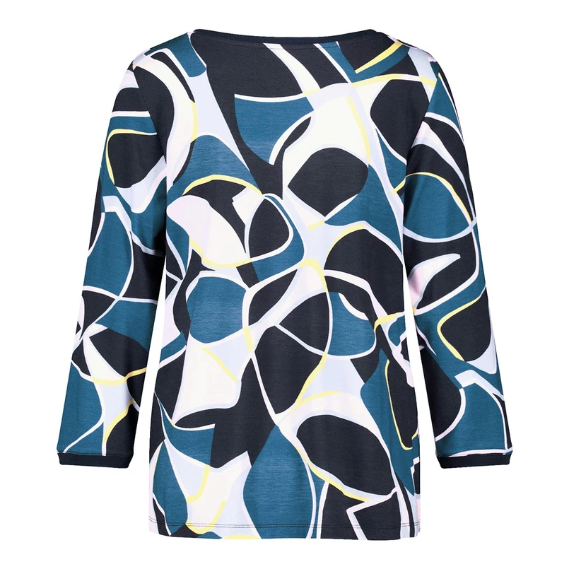 Gerry Weber Dames Top 570219-35012 Paars dessin