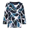 Gerry Weber Dames Top 570219-35012 Paars dessin