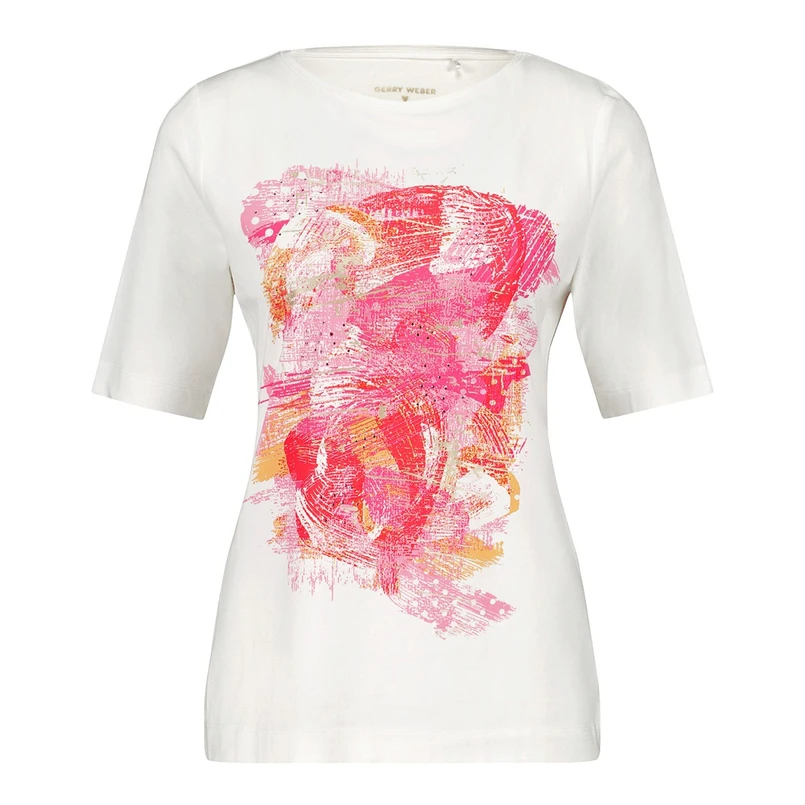 Gerry Weber Dames Top 570231-35003 Zwart dessin