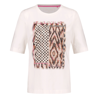 Gerry Weber Dames Top 570237-35010 Geel dessin