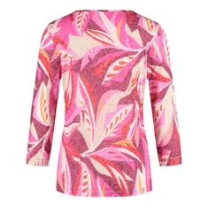 Gerry Weber Dames Top 570240-35011 Rood dessin