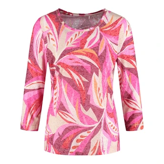 Gerry Weber Dames Top 570240-35011 Rood dessin