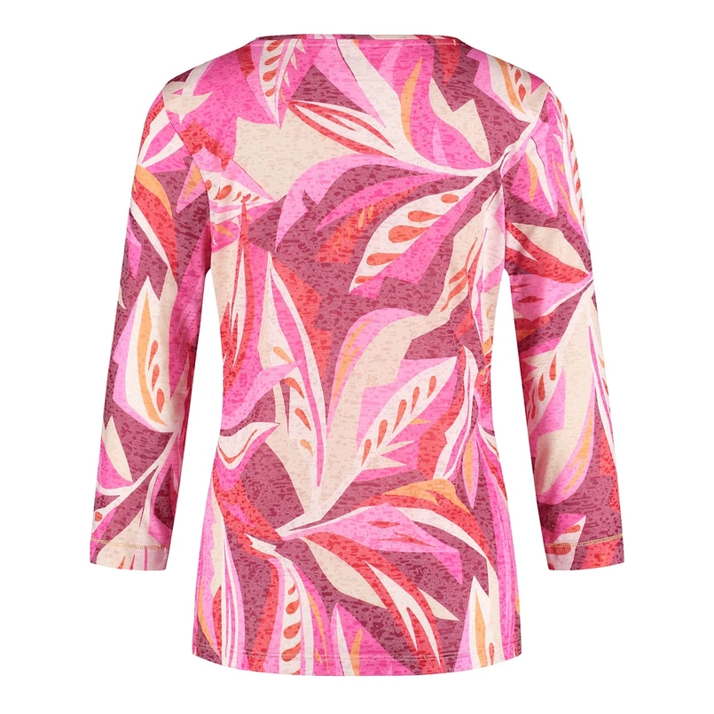 Gerry Weber Dames Top 570240-35011 Rood dessin