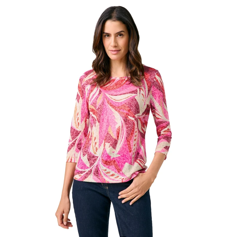 Gerry Weber Dames Top 570240-35011 Rood dessin