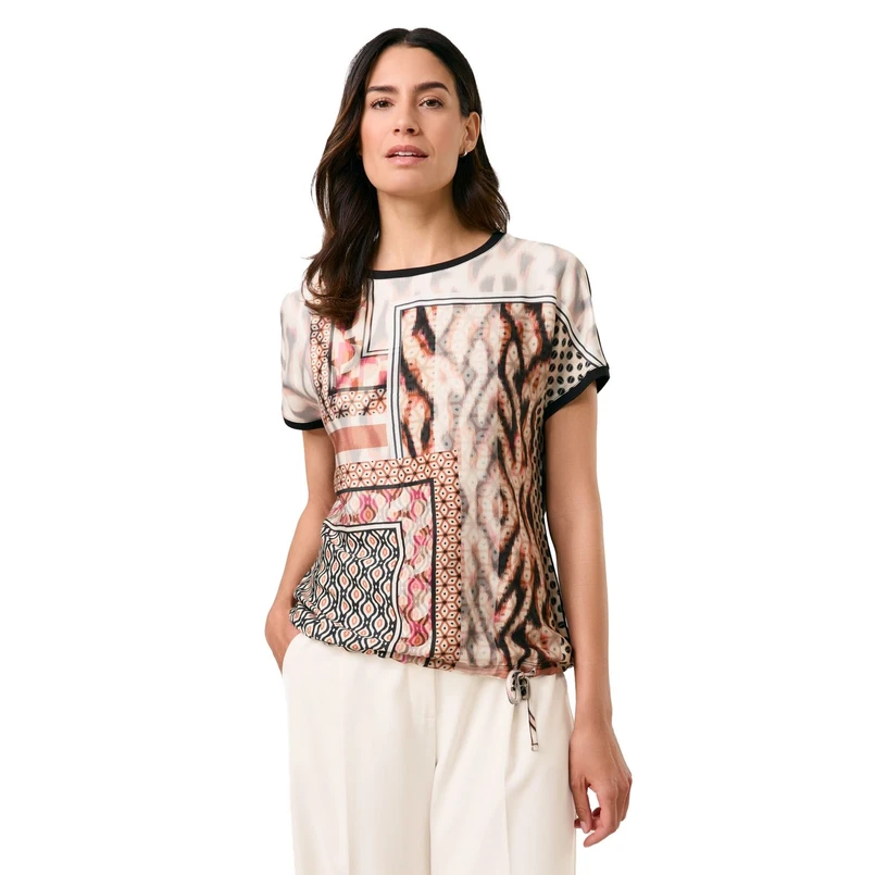 Gerry Weber Dames Top 570246-35027 Bruin mele