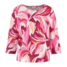 Gerry Weber Dames Top 570251-35017 Rood dessin