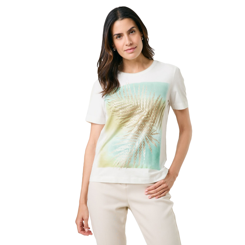 Gerry Weber Dames Top 570255-35003 Blauw dessin