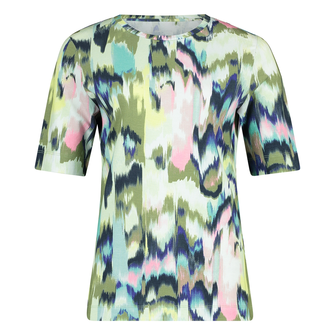 Gerry Weber Dames Top 570383-35003 Paars dessin