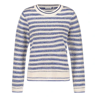 Gerry Weber Dames Trui 571002-35706 WIT DESSIN