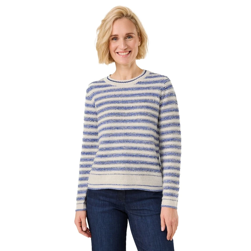 Gerry Weber Dames Trui 571002-35706 WIT DESSIN