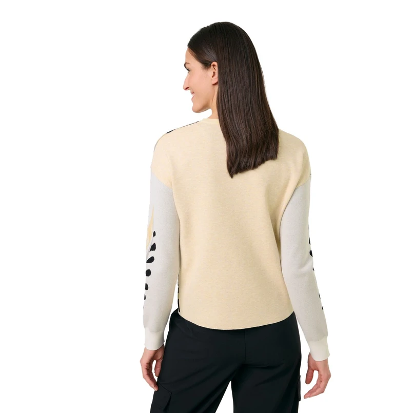 Gerry Weber Dames Trui 571031-35714 Bruin dessin