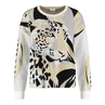 Gerry Weber Dames Trui 571031-35714 Bruin dessin