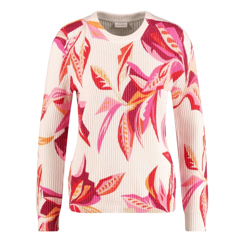 Gerry Weber Dames Trui 571036-35755 Paars dessin