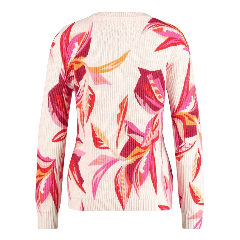 Gerry Weber Dames Trui 571036-35755 Paars dessin