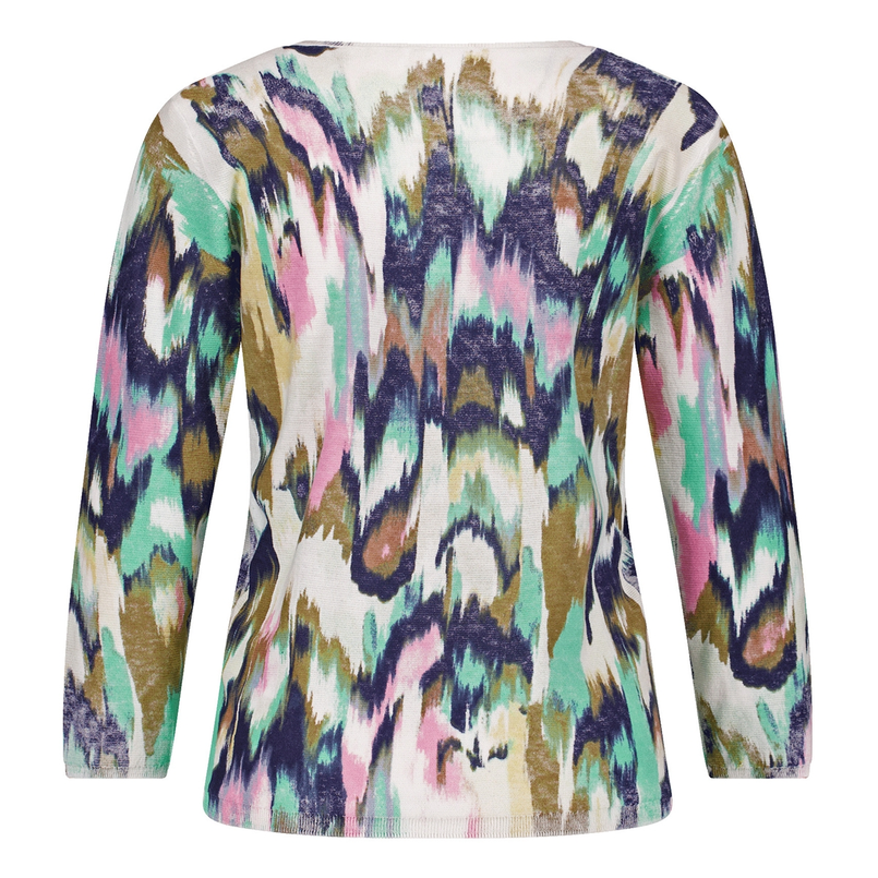 Gerry Weber Dames Trui 571039-35735 Paars dessin