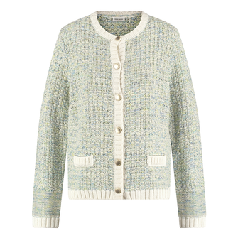 Gerry Weber Dames Vest 530115-35721 Groen dessin