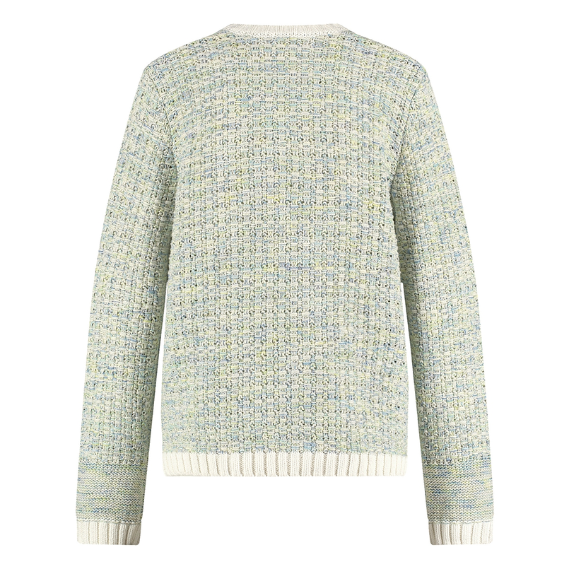Gerry Weber Dames Vest 530115-35721 Groen dessin
