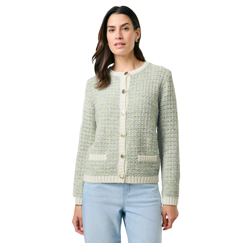 Gerry Weber Dames Vest 530115-35721 Groen dessin